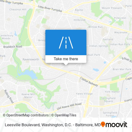 Leesville Boulevard map