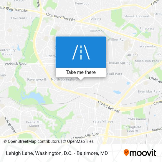Lehigh Lane map