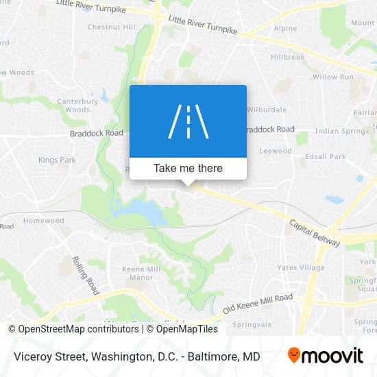 Viceroy Street map