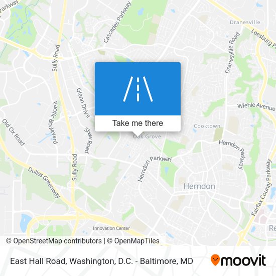 East Hall Road map