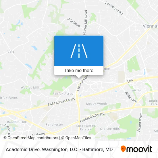 Academic Drive map