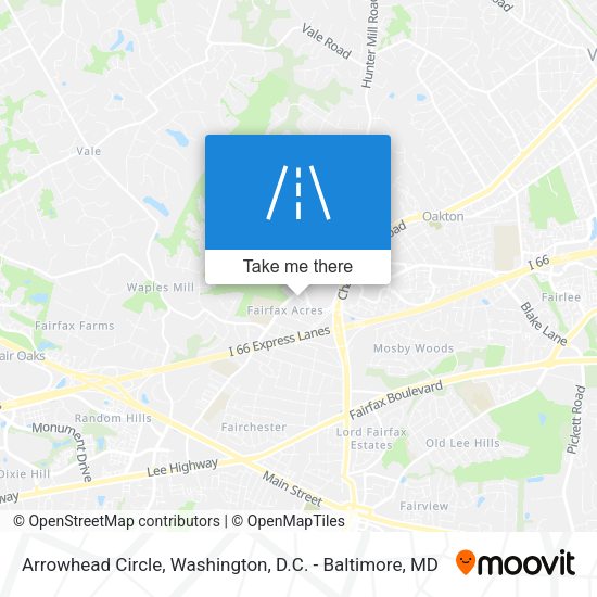 Arrowhead Circle map