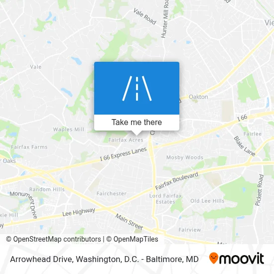 Arrowhead Drive map