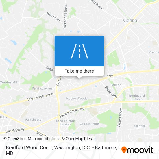 Bradford Wood Court map