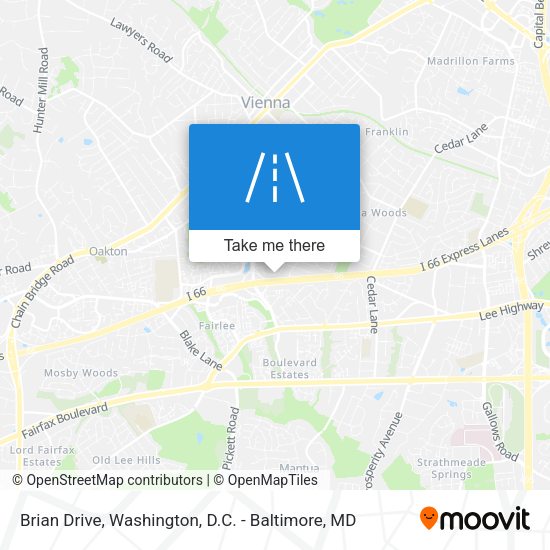 Brian Drive map