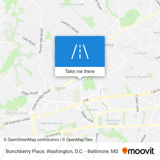 Bunchberry Place map