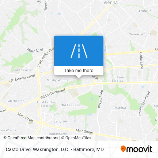 Casto Drive map