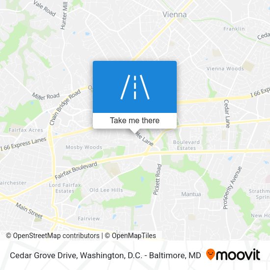 Mapa de Cedar Grove Drive