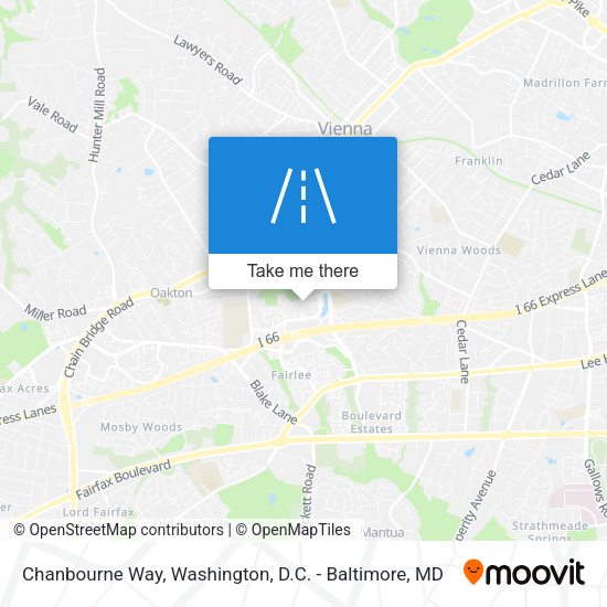 Chanbourne Way map