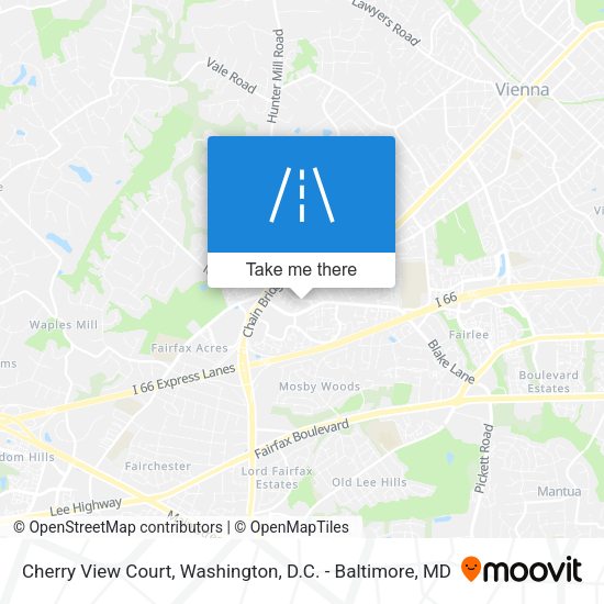 Cherry View Court map