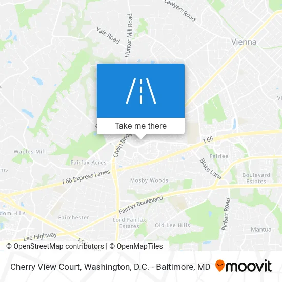 Cherry View Court map