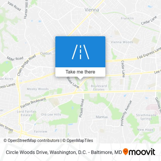 Mapa de Circle Woods Drive