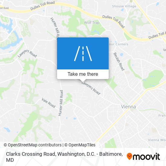 Clarks Crossing Road map