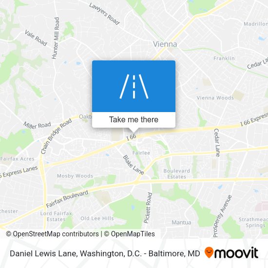 Daniel Lewis Lane map