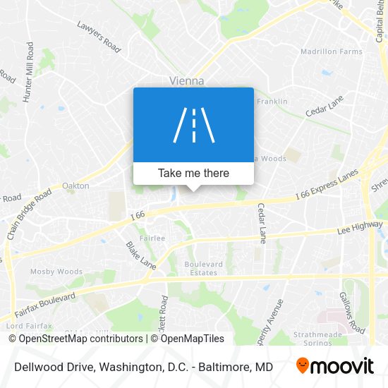 Dellwood Drive map