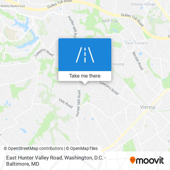 East Hunter Valley Road map