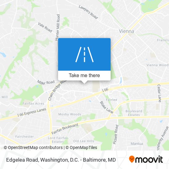 Edgelea Road map