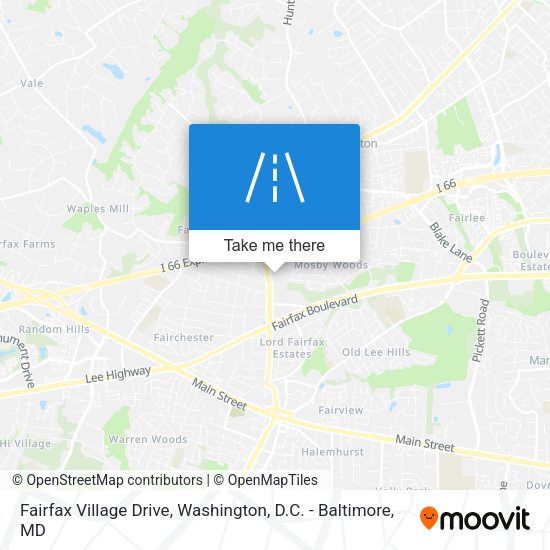 Fairfax Village Drive map