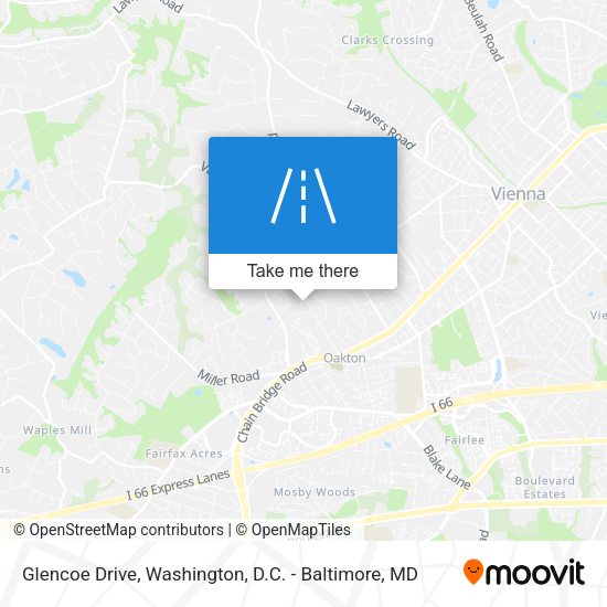 Glencoe Drive map