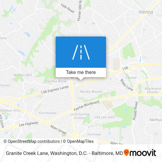 Granite Creek Lane map