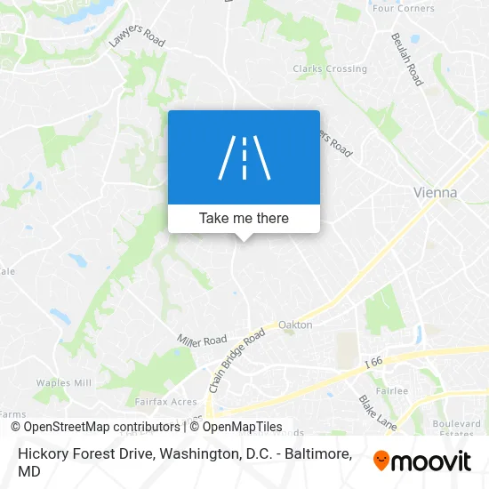 Hickory Forest Drive map