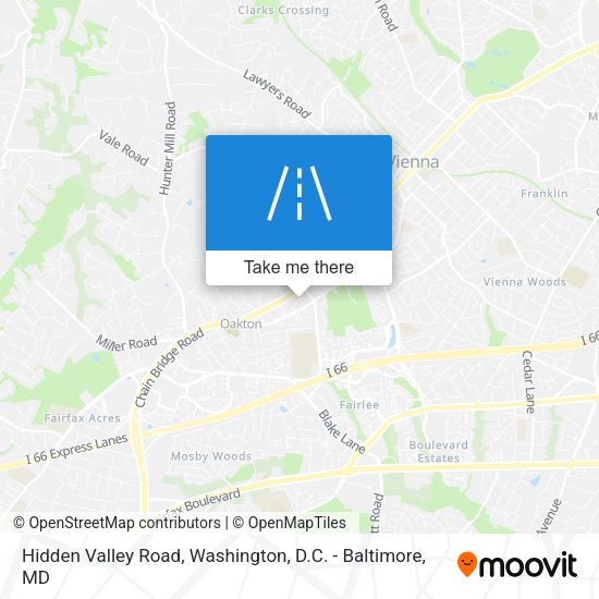 Mapa de Hidden Valley Road