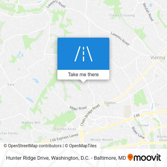 Hunter Ridge Drive map
