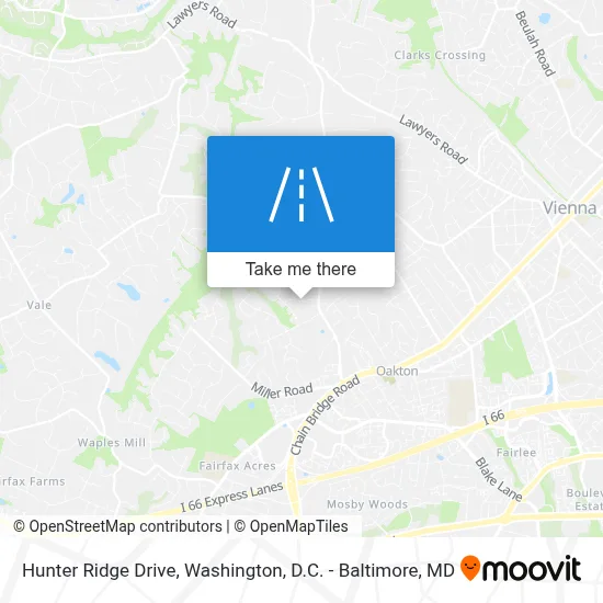 Hunter Ridge Drive map