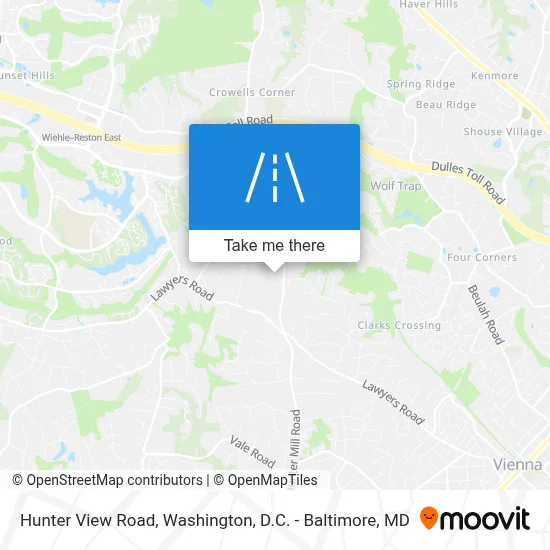 Hunter View Road map