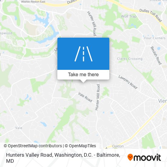 Hunters Valley Road map
