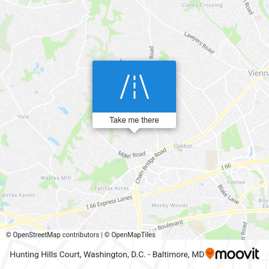 Mapa de Hunting Hills Court