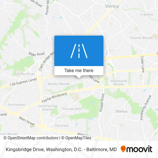 Kingsbridge Drive map