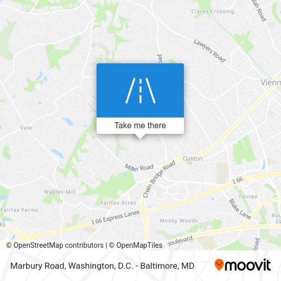 Mapa de Marbury Road