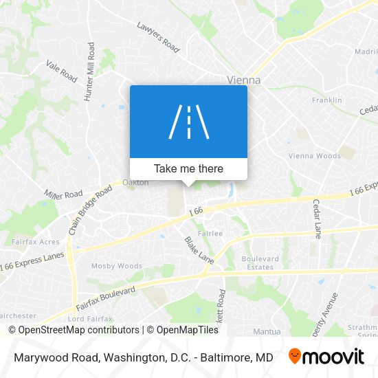 Marywood Road map