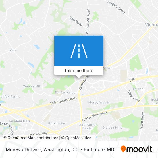 Mereworth Lane map