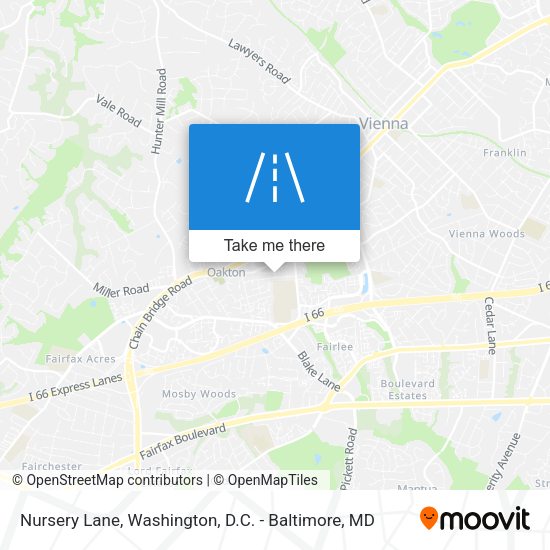 Nursery Lane map