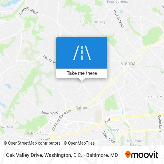 Oak Valley Drive map