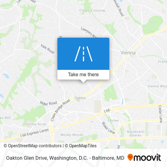 Oakton Glen Drive map