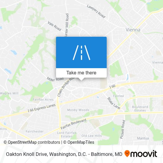 Mapa de Oakton Knoll Drive