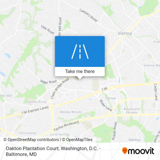 Oakton Plantation Court map