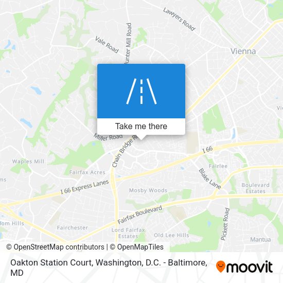 Oakton Station Court map