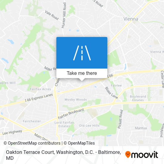 Mapa de Oakton Terrace Court