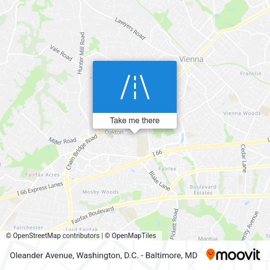 Oleander Avenue map