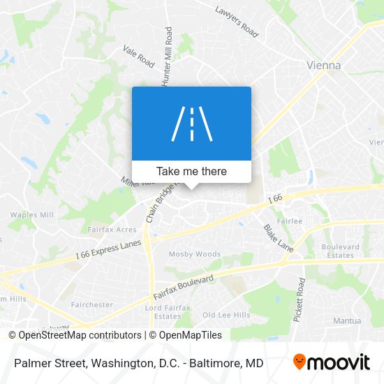 Palmer Street map