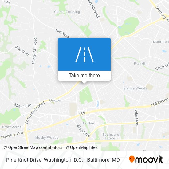 Pine Knot Drive map