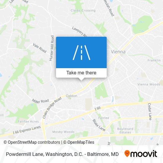 Powdermill Lane map