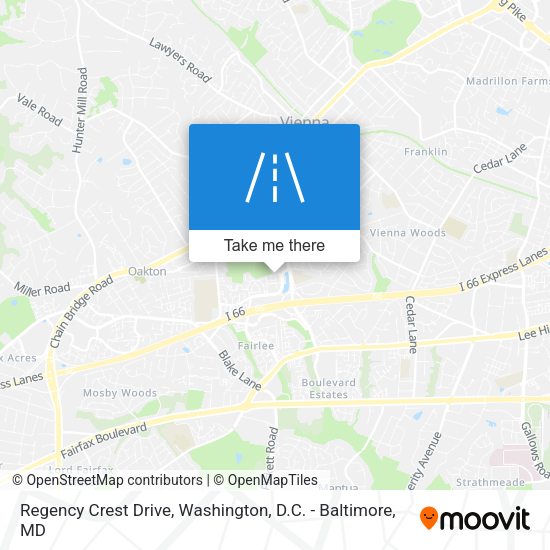 Regency Crest Drive map