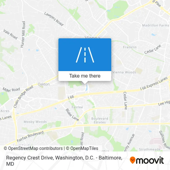 Regency Crest Drive map