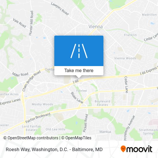 Roesh Way map