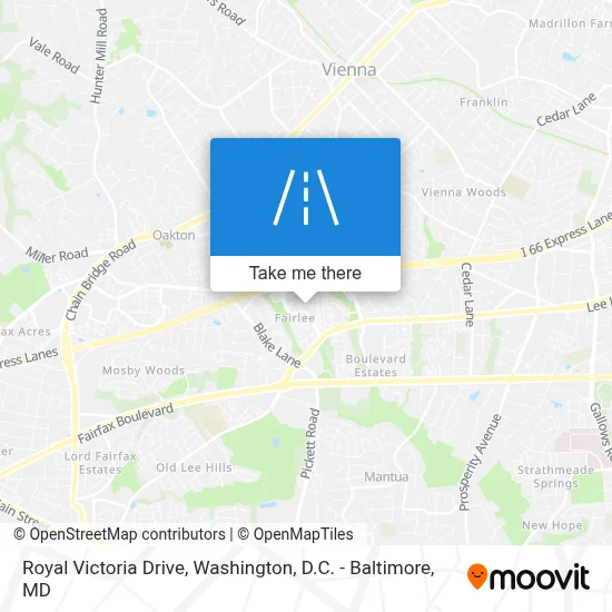 Royal Victoria Drive map